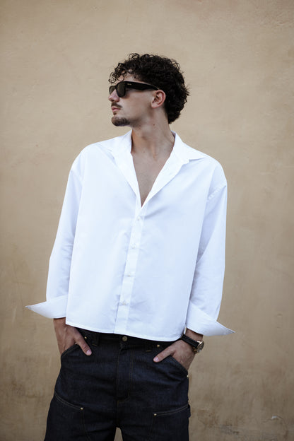Camicia Crop Bianca