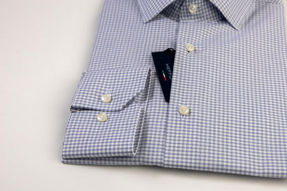 Camicia a Quadretti Collo Francese