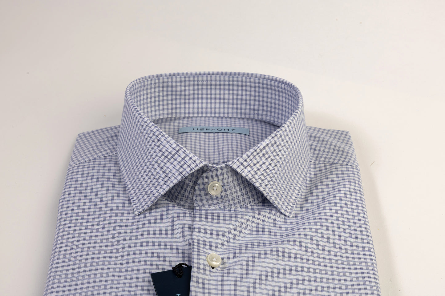 Camicia a Quadretti Collo Francese