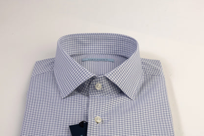 Camicia a Quadretti Collo Francese