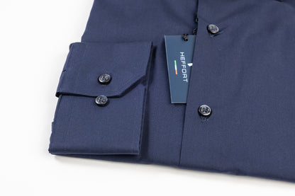 Camicia Business Blu Collo Francese