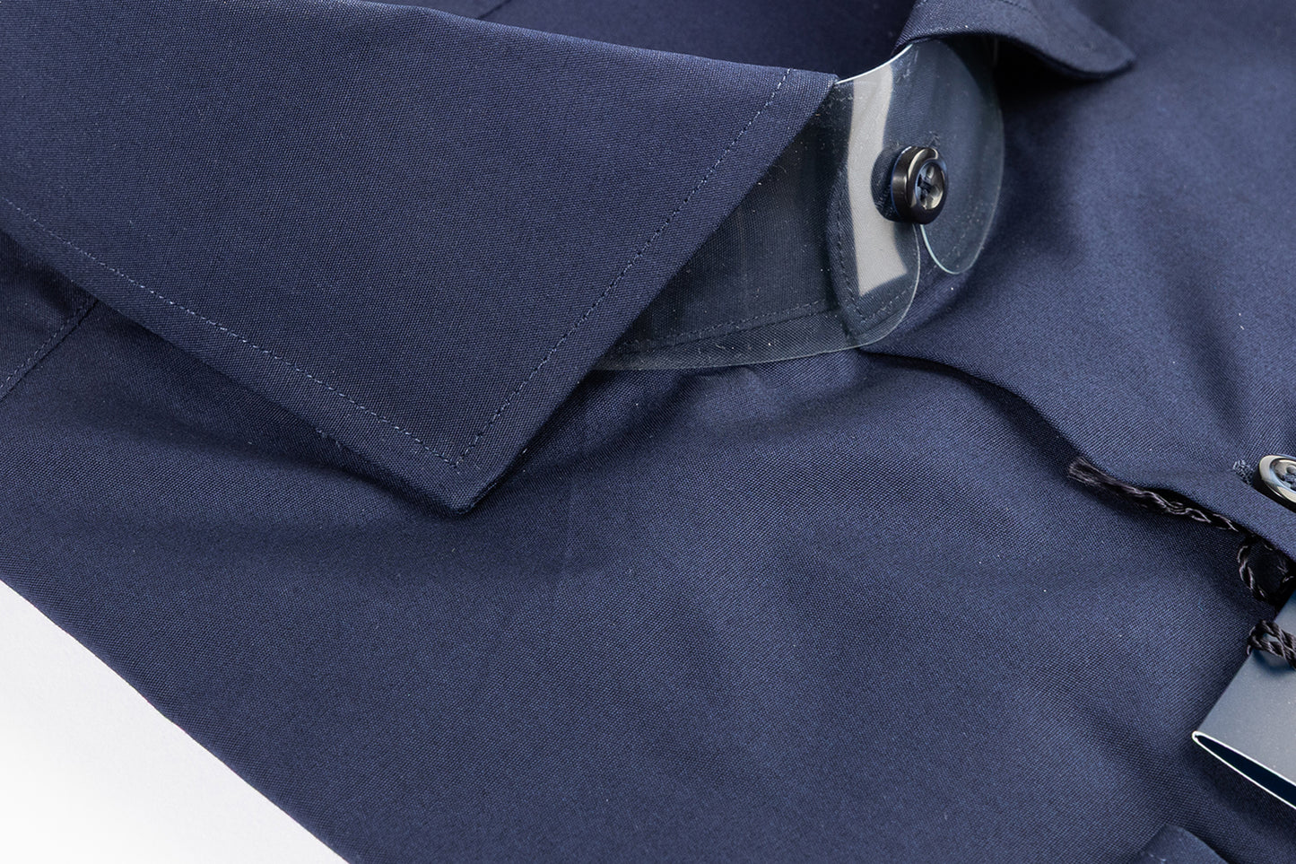 Camicia Business Blu Collo Francese