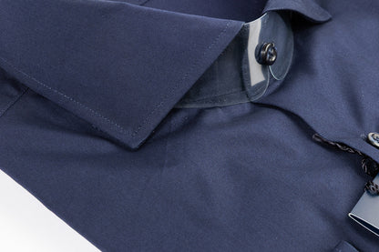Camicia Business Blu Collo Francese
